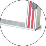 Aluminum Trak used on System One ladder/truck racks